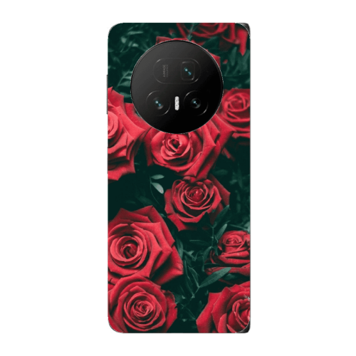 Honor Magic V5 Red Roses Transparent Silicone TPU Θήκη